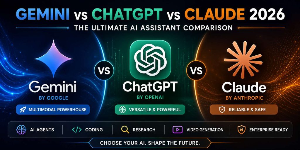 Gemini vs ChatGPT vs Claude 2026: The Ultimate AI Assistant Comparison ...